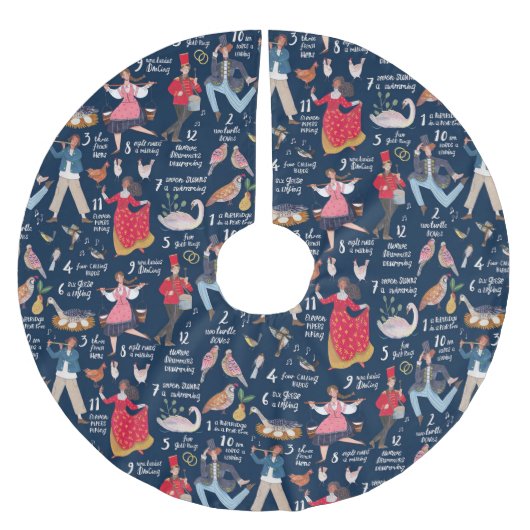 12 kerstdagen kerstboom rok (Voorkant)