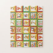 12 kerstdagen legpuzzel (Verticaal)