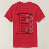 12 kerstdagen met apotheek 1 t-shirt (Design voorkant)