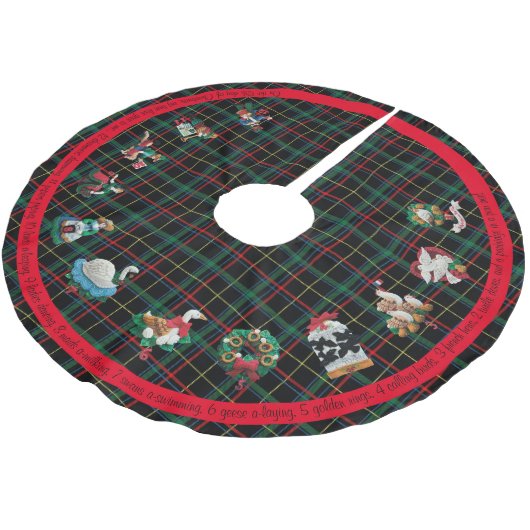 12 kerstdagen met Lyrics Pset Kerstboom Rok (Gekanteld)