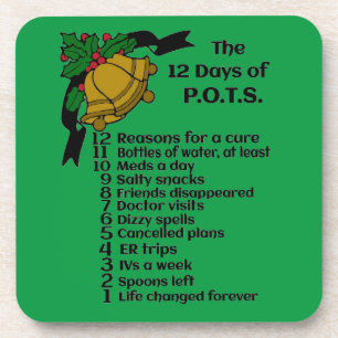12 kerstdagen...P.O.T.S. Onderzetter
