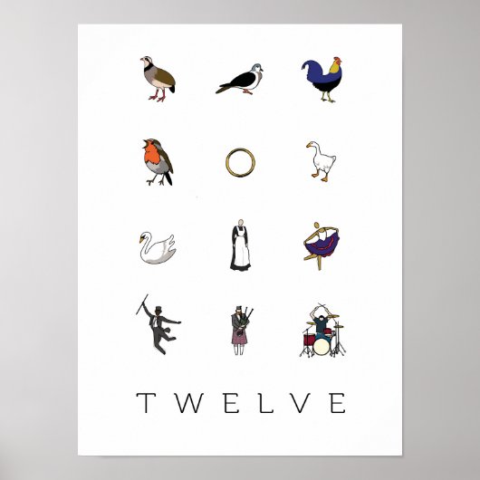 12 kerstdagen poster (Voorkant)