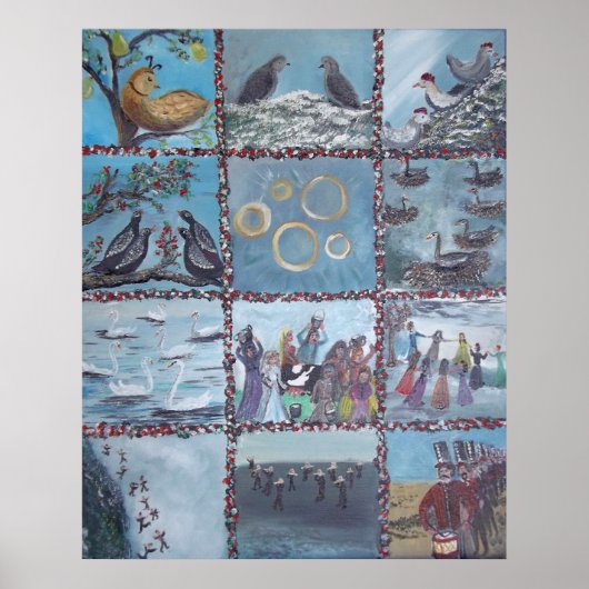 12 kerstdagen poster (Voorkant)