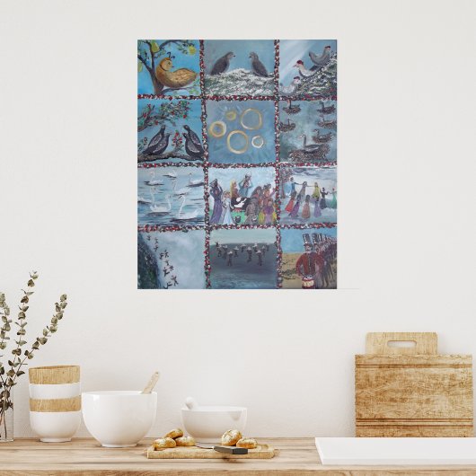 12 kerstdagen poster (Keuken)