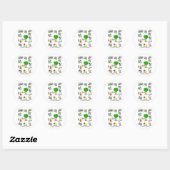 12 kerstdagen ronde sticker (Vel)