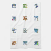 12 kerstdagen theedoek (Verticaal)