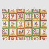 12 kerstdagen tissuepapier (Voorkant)