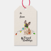 12 kerstdagen vol vreugde in feestelijke feestelij cadeaulabel (Voorkant)