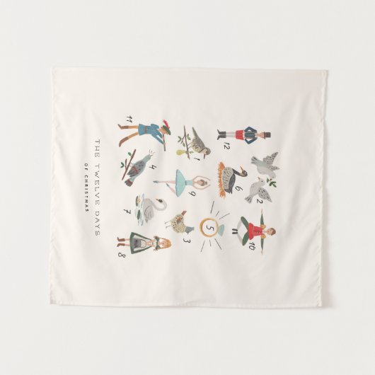 12 kerstdagen wandkleed (Voorkant (horizontaal))