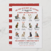 12 kerstfeestdag kaart (Voorkant / Achterkant)