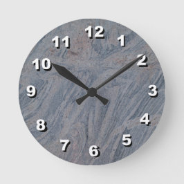 12 Keuze uit nummers om de blauwe grijze kleurenkl Ronde Klok