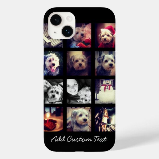 12 Kierkanaals fotocollage met zwarte achtergrond Case-Mate iPhone Case (Achterkant)