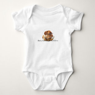 12 Kleuren - Bulldog Baby HambyWhite Glove snap T Romper