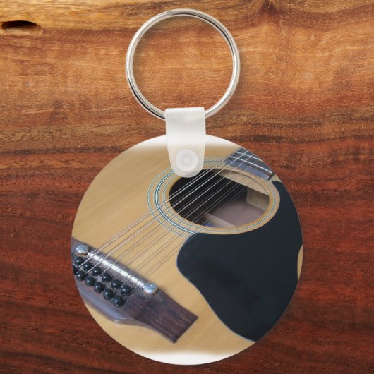 12 Koord akoestisch gitaar Sleutelhanger (Voorkant)