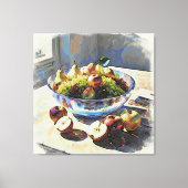 *~* 12 Kristallen kom Stilleven Fruit SC6 Canvas Afdruk (Voorkant)