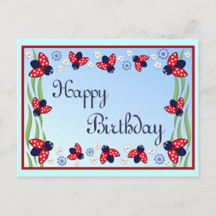 12 lieveheersbeestjes briefkaart