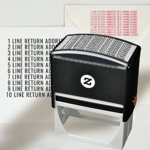 12 lijnen Terugkeeradres Douane Zelfinktende Stempel