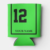 12 lime groen paard zadel deken op maat blikjeskoeler (Voorkant)