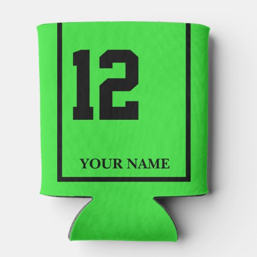 12 lime groen paard zadel deken op maat blikjeskoeler (Achterkant)