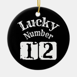 12 - Lucky Number 12 Luck Keramisch Ornament
