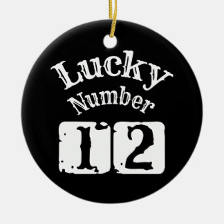12 - Lucky Number 12 Luck Keramisch Ornament