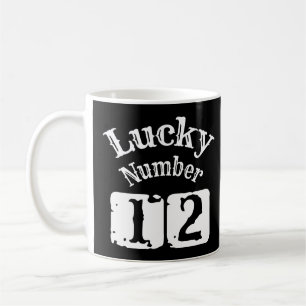 12 - Lucky Number 12 Luck Koffiemok