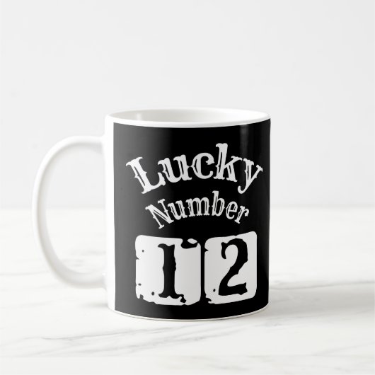 12 - Lucky Number 12 Luck Koffiemok (Links)