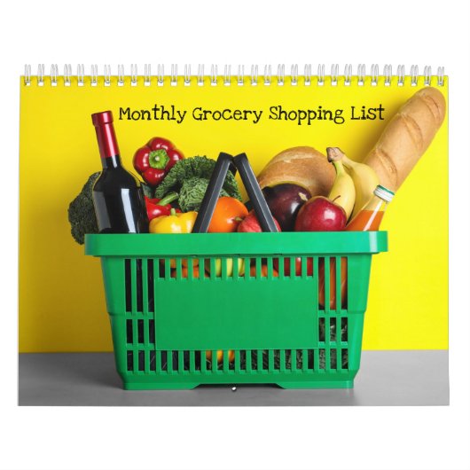 12 Maand 2027 Kalender Boodschappen Tracker (Hoes)