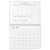 12 Maand 2027 Kalender Boodschappen Tracker (Mar 2027)