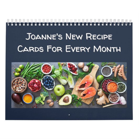 12 Maand 2027 Kalender van Receptkaarten (Hoes)