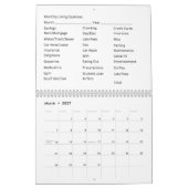 12 Maandelijkse 2027 Agenda Huishoudelijke Uitgave Kalender (Mar 2027)
