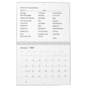 12 Maandelijkse 2027 Agenda Huishoudelijke Uitgave Kalender (Jan 2027)