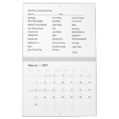 12 Maandelijkse 2027 Agenda Huishoudelijke Uitgave Kalender (Feb 2027)