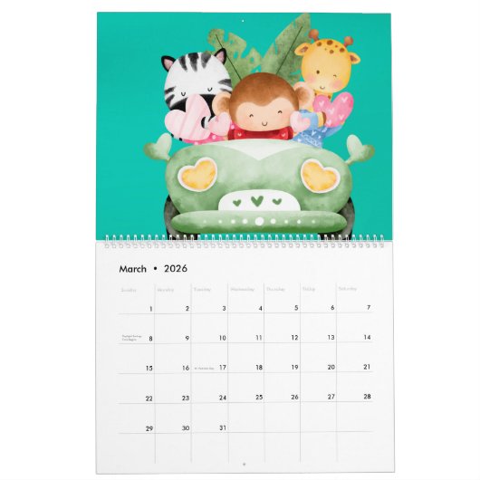 12-maandelijkse kalender (Mar 2026)