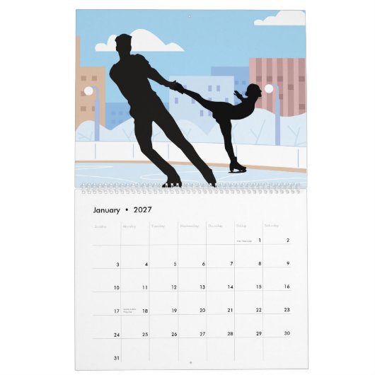 12-maandelijkse kalender (Jan 2027)