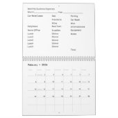 12 Maandelijkse kalender Zakelijke uitgaven Bladen (Feb 2026)