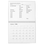 12 Maandelijkse kalender Zakelijke uitgaven Bladen (Jan 2026)