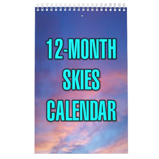 12-Maandelijkse luchten Kalender (Hoes)