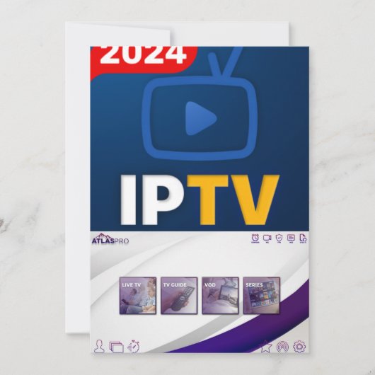 12 maanden abonnement voor IPTV Feestdagenkaart (Voorkant)