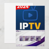 12 maanden abonnement voor IPTV Feestdagenkaart (Voorkant / Achterkant)