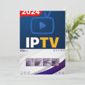 12 maanden abonnement voor IPTV Feestdagenkaart (Staand voorkant)