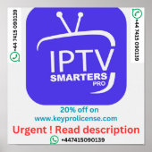 12 maanden abonnement voor IPTV keyprolicense.com Poster (Voorkant)