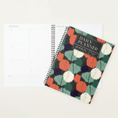 12 maanden Abstracte penseelstreek dagelijks Planner (Display)