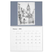 12 maanden Afbeelding van de agenda van Venetië Kalender (Feb 2026)