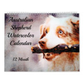 12 maanden Australische Waterverf van schapenhoude Kalender (Hoes)