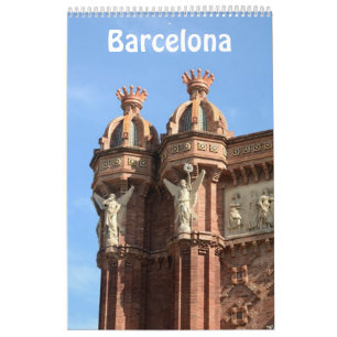12 maanden Barcelona, Spanje fotokalender Kalender