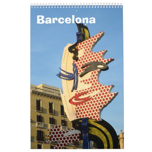 12 maanden Barcelona, Spanje Wall Calendar Kalender (Hoes)