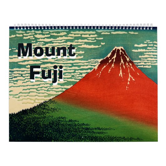 12 maanden berg Fuji Kalender (Hoes)