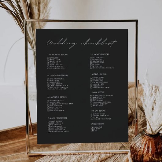 12 maanden Black Wedding Checklist
