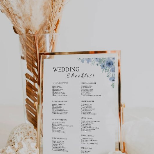 12 maanden Blue Wedding Checklist